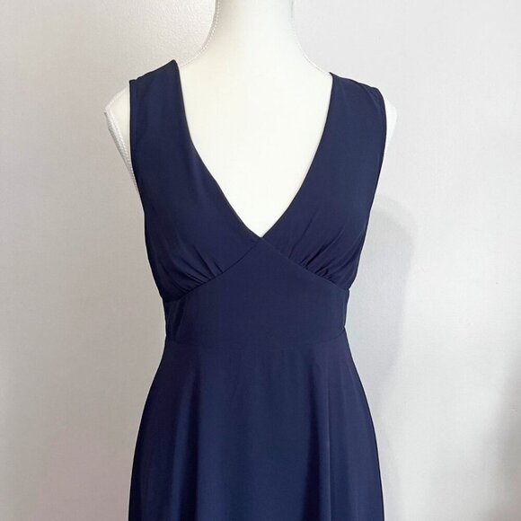 BHLDN CAPULET BRIDESMAID NAVY CHIFFON EVENING GOWN DRESS - S - Picture 6 of 15